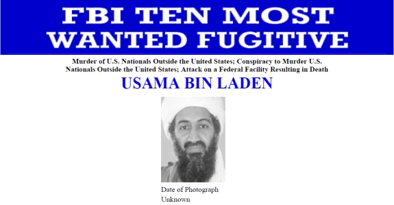 osama bin bean. UPDATE: FBI Moves Osama Bin