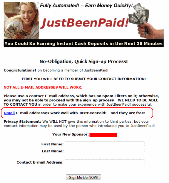 justbeenpaidregistrationpage