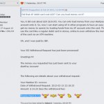 With CONSOB Probe Under Way In Italy And Certain U.S. Affiliate Sites Offline, JSS Tripler/JustBeenPaid Members Say AlertPay Is Sending Them Debit Cards: 'Now I Can Start Using AP In Other Programs,' MoneyMakerGroup Promoter Announces